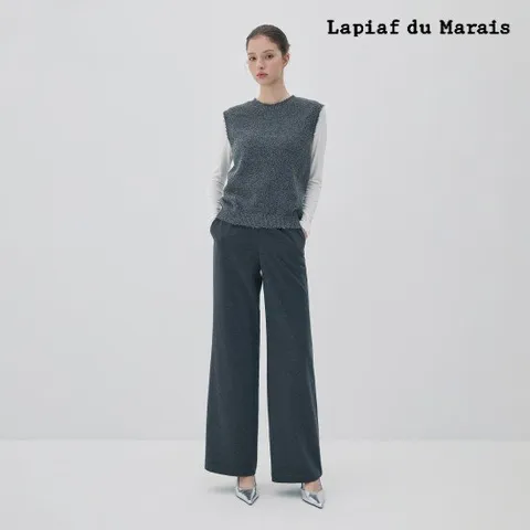 라삐아프 25FW 윈터 기모 솔리드 팬츠 1종 차콜