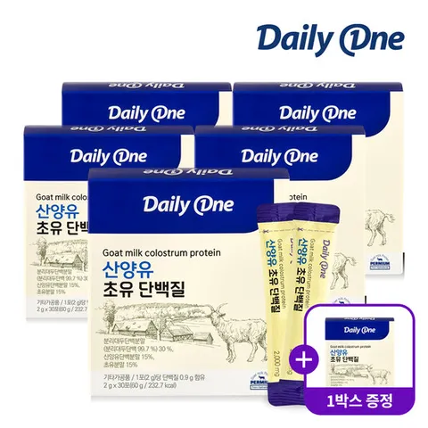 [총 6개월분] 산양유 초유 단백질 5+1박스 / 프로틴 유산균 분말 스틱