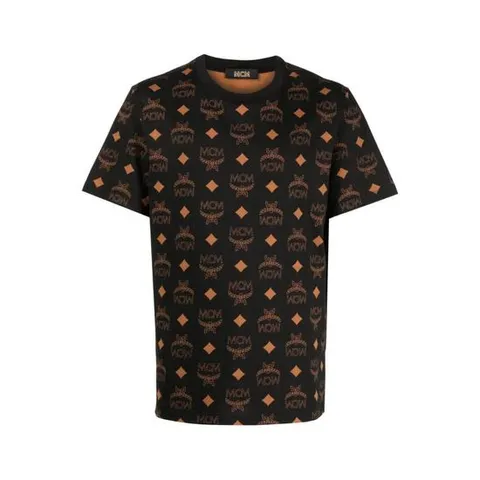 엠씨엠 로고 프린트 티셔츠 MHTDAMM01