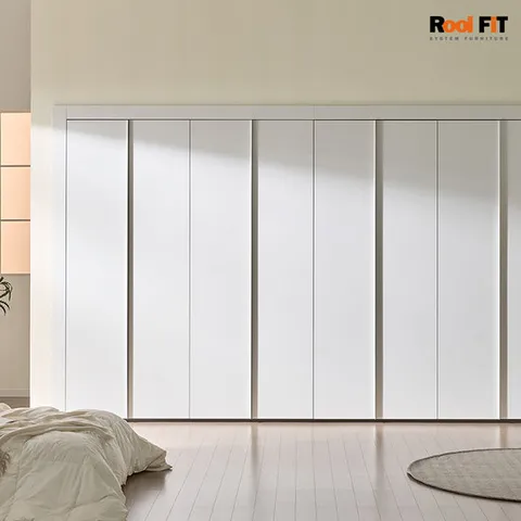 화이트매트 여닫이 붙박이장_270cm (9자)