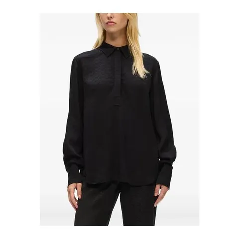 26 SS 칼라거펠트 자카드 블라우스 A4W110122ET TP445752306