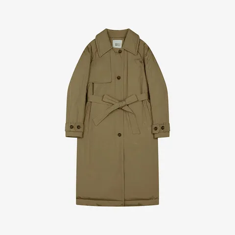 [베스띠벨리]벨티드 덕다운 트렌치 패딩 점퍼 BLDJX2631