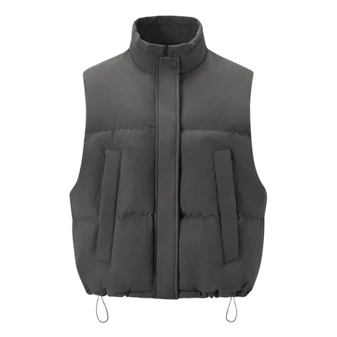 [나인식스뉴욕]데일리 하프넥 스트링 패딩 베스트 점퍼 (NP4JJ01