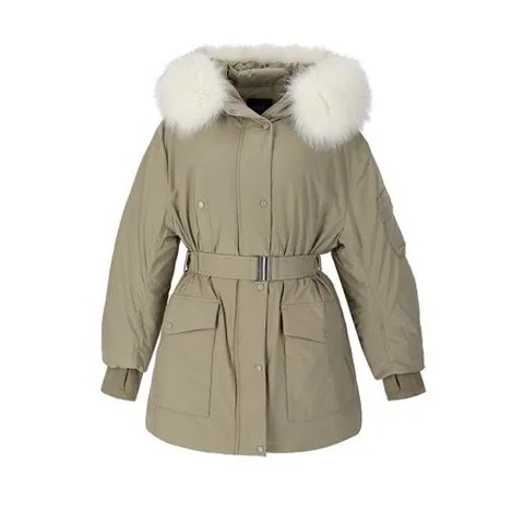 [ 롯데백화점 ][비지트인뉴욕]폭스퍼후드숏패딩VBCDO40