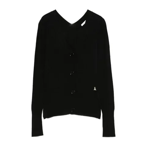 페트리지아 페페 브이넥 버튼 프론트 리브 커프스 가디건 8K033