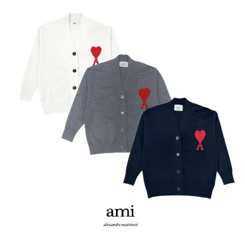 [Ami] 아미 빅로고 여성용 가디건