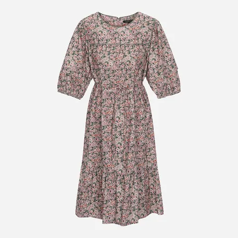 [ 롯데백화점 ][써스데이아일랜드]플라워 미디 코듀로이 원피스 T258MOP238W