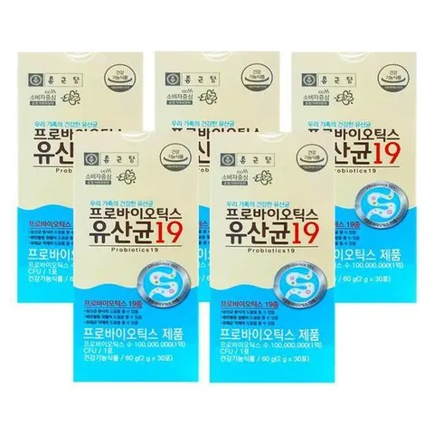 [종근당]종근당 프로바이오틱스 유산균19 2g x 30포 5개 HIS (25