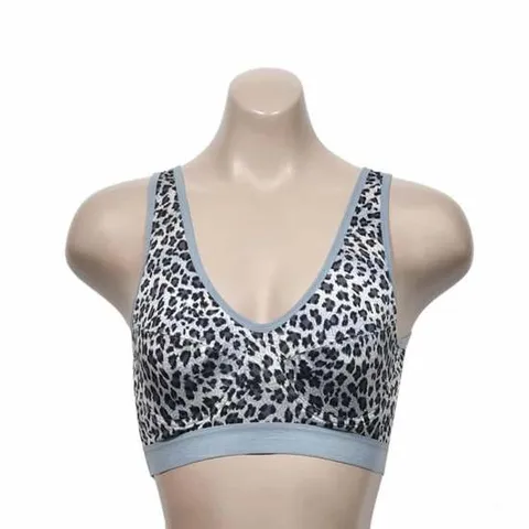 인견 A컵 여성 스포츠브라 레오파드속옷 심리스브라