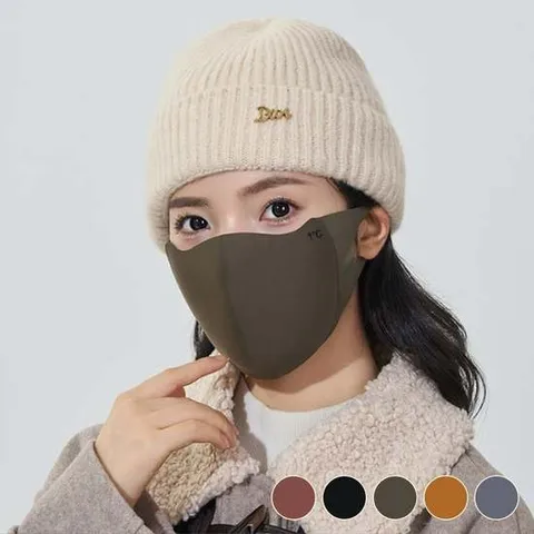 남녀공용 새부리형 무봉제 다회용 마스크 새부리마스크 심리스마스크 무봉제마스크 마스크 겨울마스크