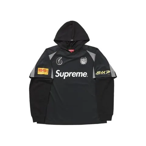 25 FW 슈프림 사커 후드 저지 탑 SU26578 TP445978244