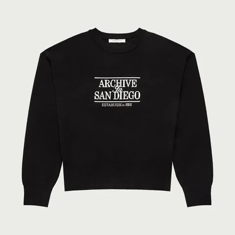 [행텐]여성 레터링 니트 풀오버_블랙100 (10540-140-813-37)_YS