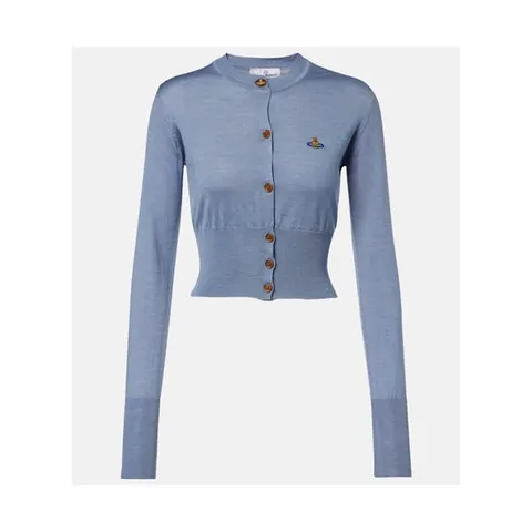 비비안웨스트우드 Bea 크롭 울 실크 카디건 P01121213