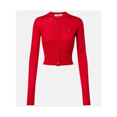 비비안웨스트우드 Bea 크롭 울 실크 카디건 P01121212