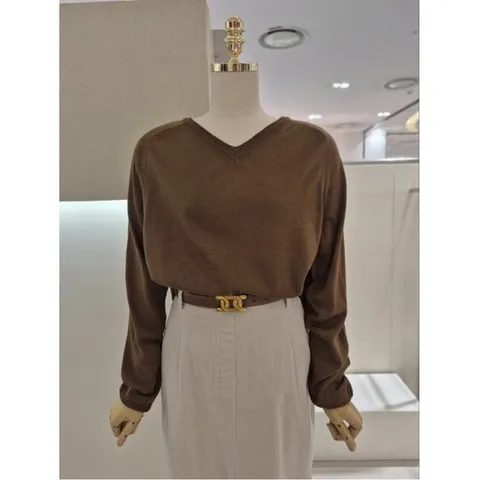 [ AK백화점 ][AB.F.Z] 심플 브이넥 니트 풀오버 (KSZ4NW33J)