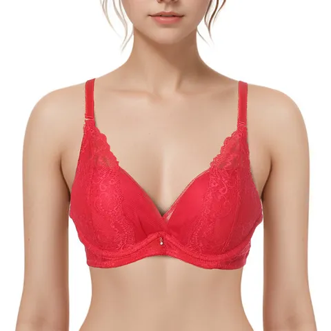 [ 롯데백화점 ][보디가드]핀턱주름망 레이스 저중심 여성브라BGWBAA01