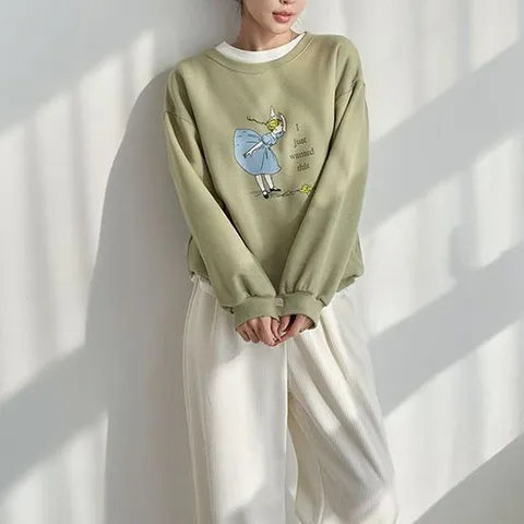 [나크21](55~99) 러블리 기모 맨투맨 DM54-T-21