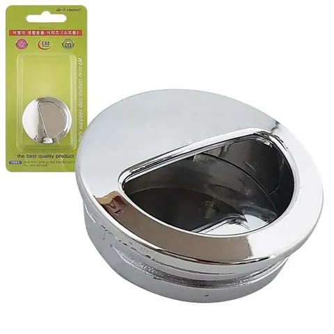 이엠 아이즈 손잡이(크롬 2120) 매입형 문고리 미닫이 매립형 매입형손잡이 미닫이문손잡이 가구손잡이 신발장손잡이