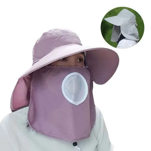 지지미 올커버 밭일모자 숨쉬기편한 마스크모자 자외