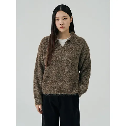 [코인코즈]V넥 카라 니트_CD5WP666