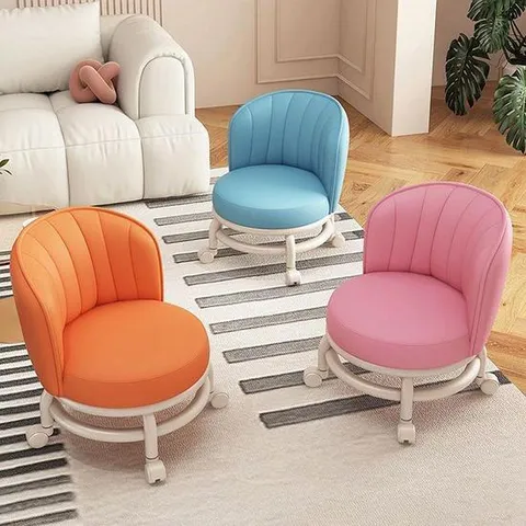 바퀴달린 등받이 좌식의자 360도회전 이동식 동글뱅이 무빙의자