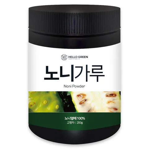 헬로우그린 노니 가루 분말 200g(통) 노니 열매 100%