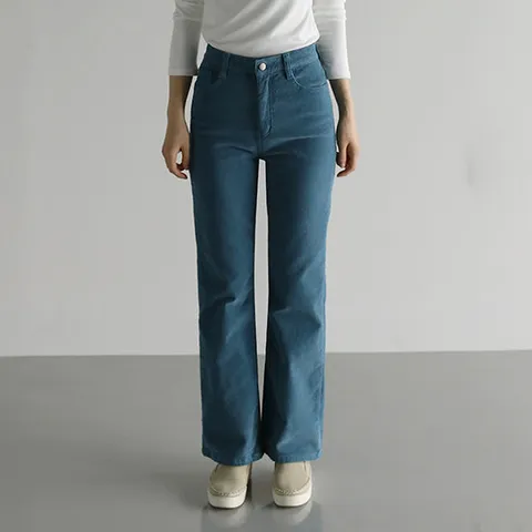 [바네사빈] 스판기모 시크릿밴딩 골덴 부츠컷 팬츠 바지 v01433