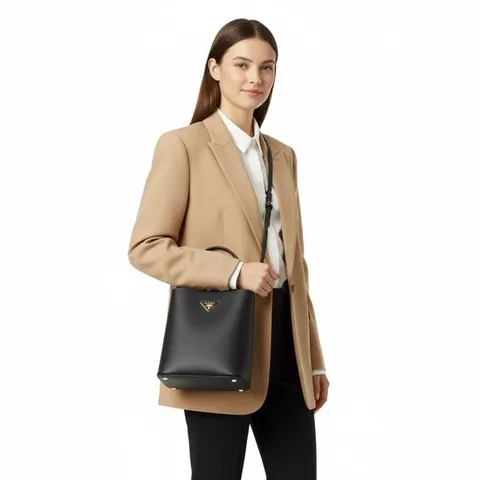 프라다 두블레 사피아노 파니에 토트백 1BA212 2ERX F0002