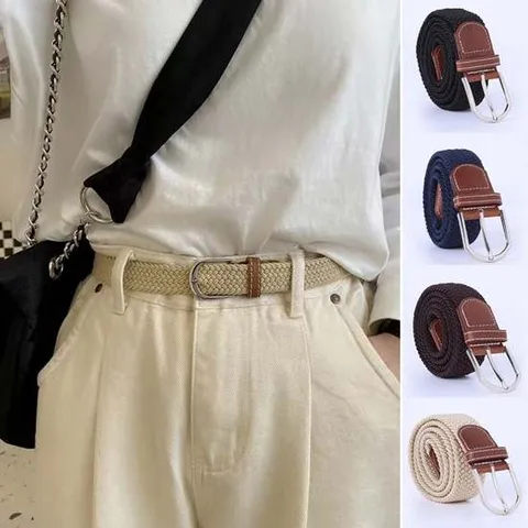 남녀 꽈배기벨트 신축성있는 타공없는 청바지 면바지