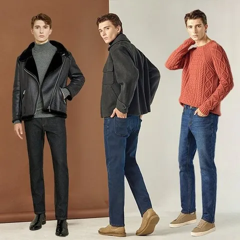 맥스튜어트 남성 플리스본딩데님 3종