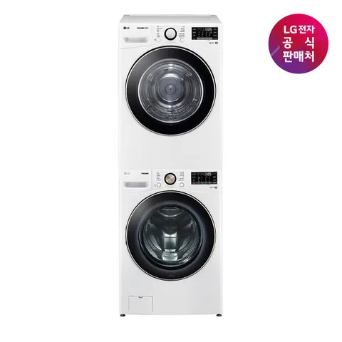 [LG전자공식판매처] LG 트롬 세트모델 F21WDLP+RH19WTWN (드럼세탁기+건조기)