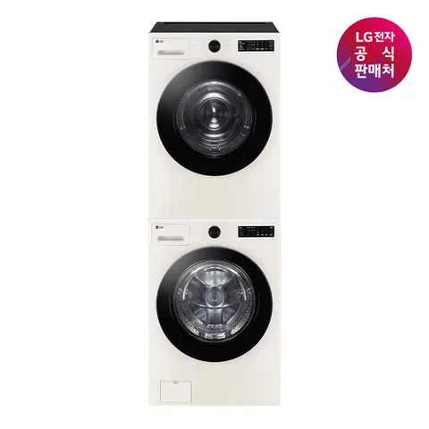 [LG전자공식판매처] LG 트롬 세트모델 FG19EN+RG19EN (드럼세탁기+건조기)