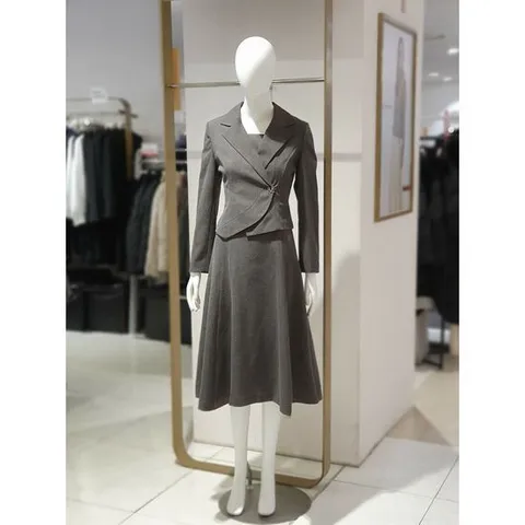 [에꼴드파리]MARIO(미센스) 칼라넥 레이어드 플레어 원피스 185CMB4YOPM185C