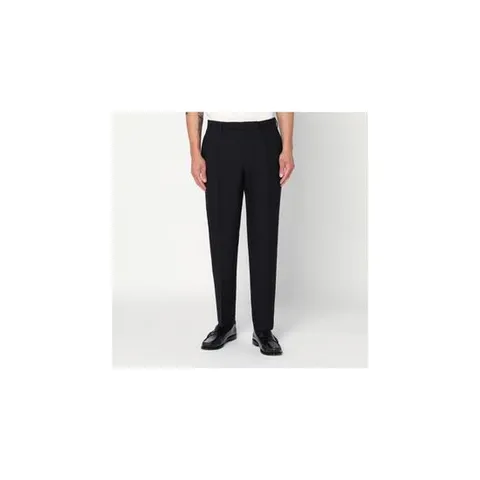 SANTANIELLO Black wool pants ARECHIRIMAE4097XLSANTA-99