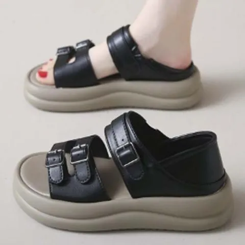 여성 통굽 브리즈 샌들 1P 여름 투웨이 슬리퍼 신발 브리즈샌들 통굽샌들 여자여름샌들 여자여름샌달 여자스트랩샌들 여자스트랩샌달 여성여름샌들