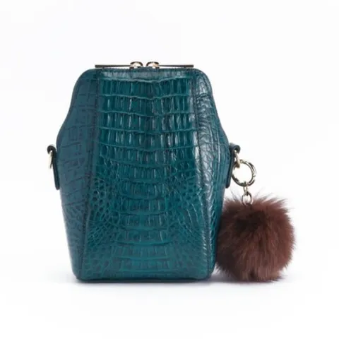 [ 롯데백화점 ][에스콰이아]여성 카이만 악어 미니크로스백 ECBSHB793