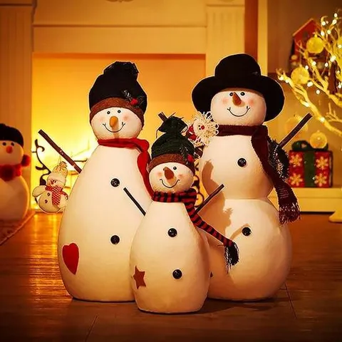 가족 화이트데코 용품 대형 인형 눈사람
