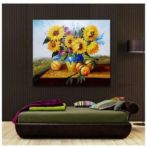 해바라기과일유화액자(7) 해바라기액자 카페액자 거실액자 식탁액자 해바라기유화액자