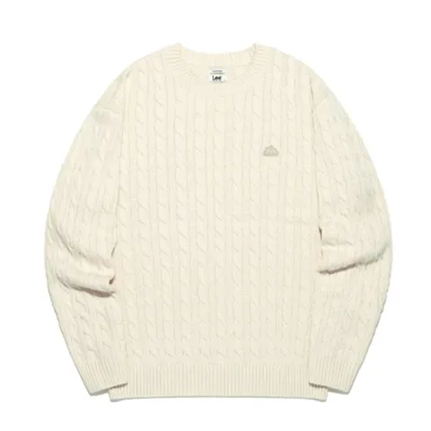 LEE 라운드 니트 공용 B1 LE2503KT07 IV NA