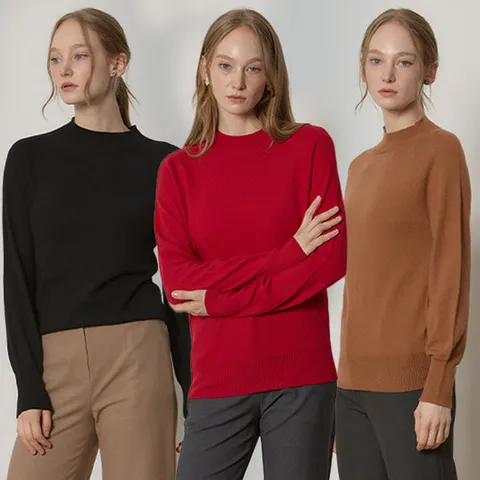 [르오트(LeOT)] 메리노울 100% 홀가먼트 니트 풀오버-사이즈 55~77까지