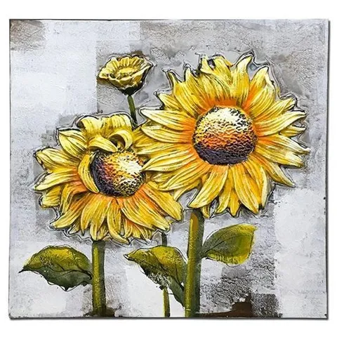 심플 해바라기 유화액자 1394B 코너액자 해바라기그림 풍수액자 입체액자 그림액자