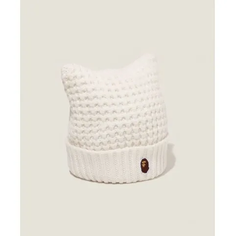 베이프 캣 이어 니트 캡(W) WHITE