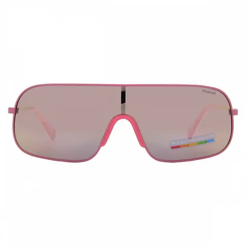 폴라로이드 편광 로즈 골드 멀티레이어 쉴드 남녀공용 선글라스 PLD 6222/S 0MU1/JQ 99 멀티