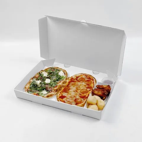 화이트 직사각 피자박스(대) 100매 1박스 생선구이포장상자 업소포장박스 부침개포장상자 파전포장용기 생