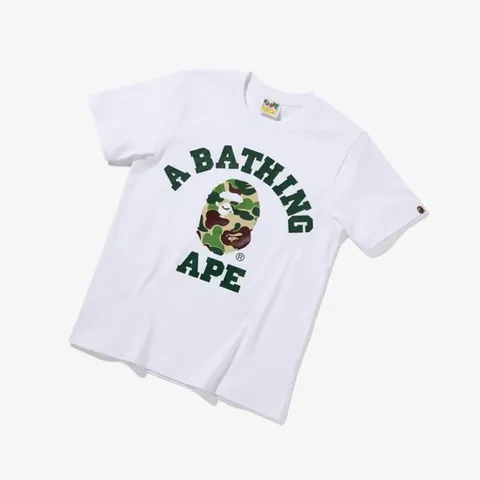 베이프 ABC 카모 콜리지 티셔츠(W) WHITEGREEN