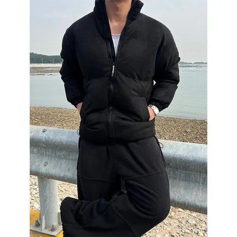 [원스톤]원스톤 스트링 스웨이드 패딩 2color 점퍼 겨울 신상 기