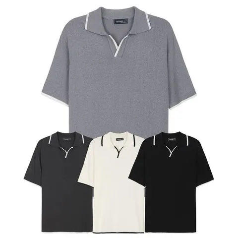 [파파브로]맨즈 베이직 캐주얼 니트 카라티 SO-KN-Q027