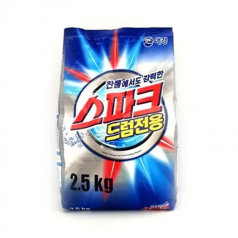 드럼전용 애경 스파크 세탁 세제 2.5kg 드럼세제 세탁세제 드럼