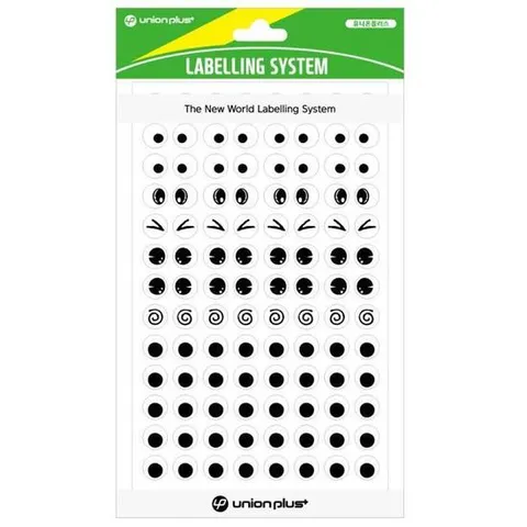 유니온 스티커 눈모양 (9mm) (8매입) (UL-016)