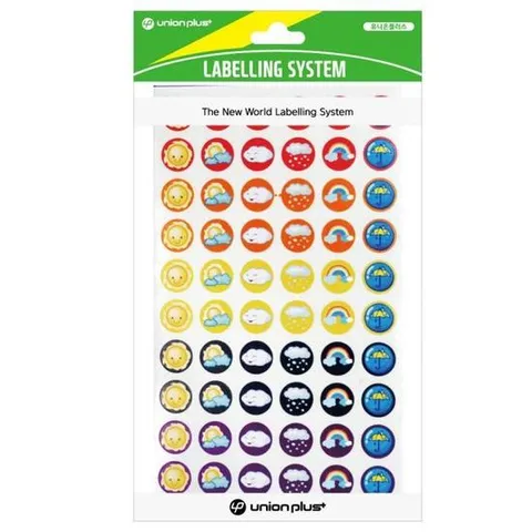 유니온 스티커 캐릭터 (날씨) (12mm) (5매입) (UL-807)